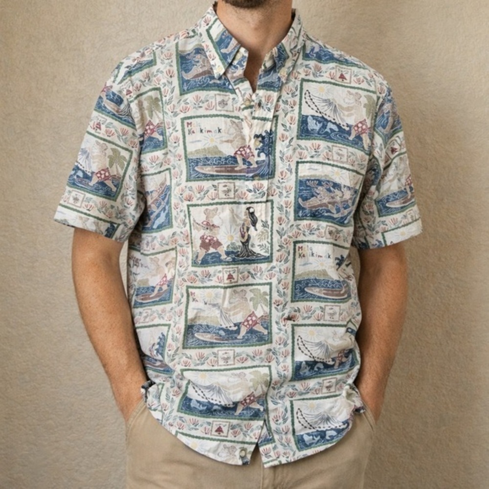 Reyn Spooner Mele Kalikimka limited issue Christmas  Hawaiian  2005